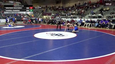 6A 132 lbs Cons. Round 1 - Darrell Ramirez, Rogers High School vs Brayson Weatherly, CABOT HIGH SCHOOL