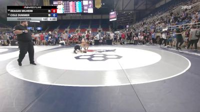 157 lbs Quarters - Reagan Milheim, PA vs Cole Dummer, WI