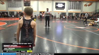 PW-11 lbs Cons. Semi - Bennett Bouska, Northeast Iowa Wrestling Club vs Jack Crosser, Hammerin Hawks