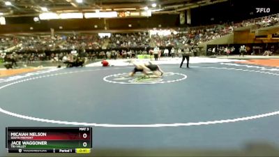 150 lbs Cons. Round 4 - Jace Waggoner, Tri-Valley vs Micaiah Nelson, South Fremont