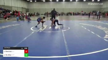 90 lbs 3rd Place - Jayden Ramirez, Elite Force Wrestling Club vs Josiah De Alba, Tuff Kidz