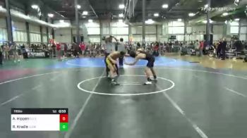 116 lbs Consi Of 8 #2 - Aiden Hippen, Clear Lake Middle School vs Rylan Kradle, Team El1te