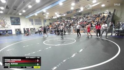 126 lbs Cons. Round 2 - Isaac Roman, Mayfair vs Titan Morishige, Redondo Union