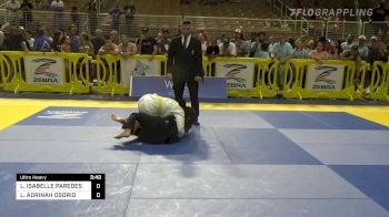 LEILA ISABELLE PAREDES vs LAILA ADRINAH OSORIO 2022 Pan Kids Jiu-Jitsu IBJJF Championship