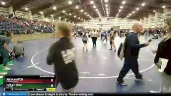 155 lbs Quarterfinal - Anya Hatch, Copper Hills vs Haley Diaz, Layton