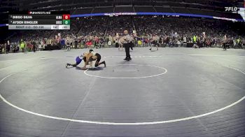 D3-106 lbs Cons. Round 1 - Diego Silva, Alma HS vs Ayden Ringler, Grand Rapids Catholic Central