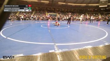 55 lbs Consi Of 8 #2 - Brooklyn McLeod, Bison Takedown Club vs Harleigh Workman, Fallon Outlaws Wrestling Club