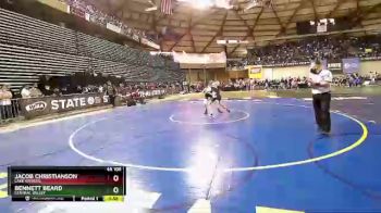 4 lbs Quarterfinal - Jacob Christianson, Lake Stevens vs Bennett Beard, Central Valley