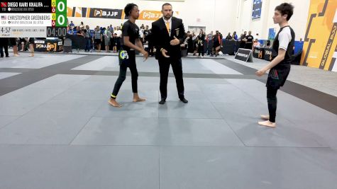 Diego Kairi Khalifa vs Christopher Greenberg 2026 PBJJF Pan American Jiu-Jitsu Championships