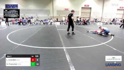 97 lbs Rr Rnd 1 - Logan Crandall, Askren Wrestling Academy - (B) vs Asher Procunier, Michigan Premier WC - (A)