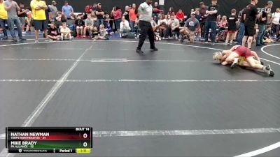 110 lbs Round 4 (8 Team) - Mike Brady, PA Alliance vs Nathan Newman, Terps Northeast ES