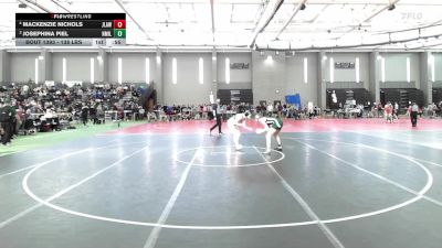 138 lbs 3rd Place - Mackenzie Nichols, Jonathan Law vs Josephina Piel, New Milford