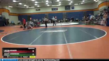 184 lbs Semifinal - Scott Anderson, Elmhurst vs Jacob Kraker, Wheaton