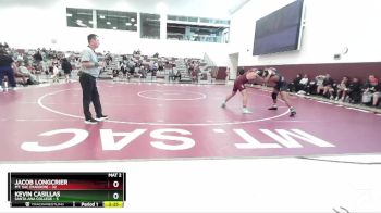 184 lbs Round 3 (3 Team) - Jacob Longcrier, Mt. SAC (Maroon) vs Kevin Casillas, Santa Ana College