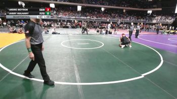 5A 126 lbs Quarterfinal - Andre Moyron, Carrollton Creekview vs Avery Kulhawy, Comal Pieper