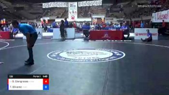 138 lbs Champ. Round 2 - Ben Giangrasso, Vacaville High School Wrestling vs Triton Olivarez, Valley Silverbacks Wrestling Club