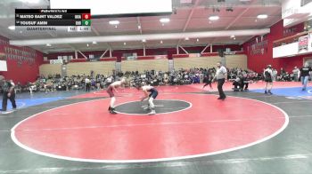 122 lbs Quarterfinal - Yousuf Amin, Dublin vs Mateo Saint Valdez, Las Lomas