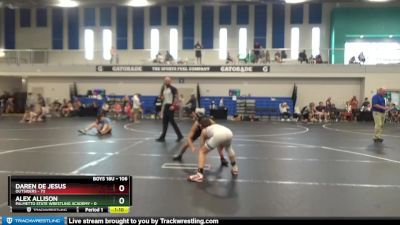 106 lbs Semifinal - Daren De Jesus, Outsiders vs Alex Allison, Palmetto State Wrestling Academy