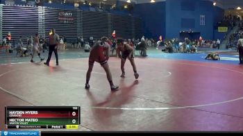 132 lbs Cons. Round 4 - Hector Mateo, Saucon Valley vs Hayden Myers, Coventry