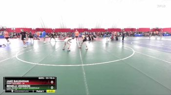 111-112 A Round 1 - Jake Baughman, LeRoy Panthers vs Benelli Johnson, Long Prairie Grey Eagle-Bowerville Wolves