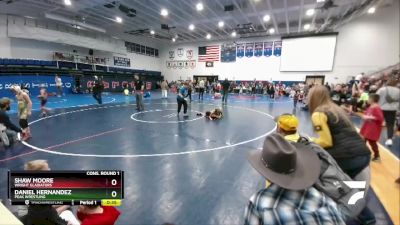 63 lbs Cons. Round 1 - Daniel Hernandez, Peak Wrestling vs Shaw Moore, Wright Gladiators