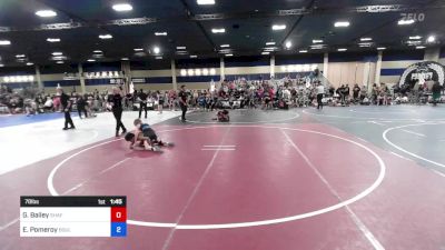 78 lbs Quarterfinal - Gabriel Bailey, Shafter Youth Wrestling vs Eli Pomeroy, Boulder Bandits