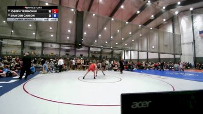 Junior Boys FS - 157 lbs Champ. Round 2 - Joseph Yefimchuk, WA vs Brayden Carson, CA