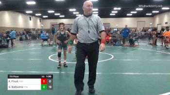 80 lbs 7th Place - Karter Floyd, Trojan WC (NC) vs Gilberto Balbuena, Roundtree (GA)