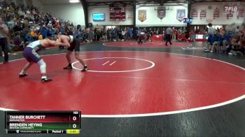 165 lbs Quarterfinal - Brenden Heying, Benton Community vs Tanner Burchett, Burlington