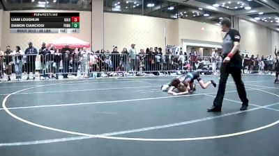 88 lbs Consi Of 8 #2 - Liam Loughlin, Golden Backs MRTC vs Damon Cianciosi, Poway Elite