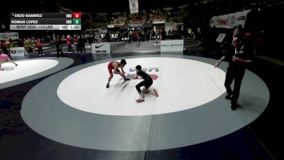 113 lbs Quarters - Roman Lopez, Coalinga Wrestling Club vs Enzo Ramirez, Delta Wrestling Club