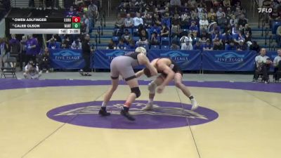 149 lbs Quarterfinal - Caleb Olson, Wartburg vs Owen Adlfinger, Cornell College