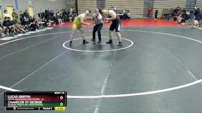 285 lbs Round 7: 3:00pm Sat. - Lucas Griffin, South Anchorage High School vs Chandler St George, Student Wrestling Development Program