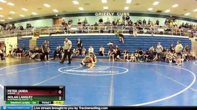 117 lbs Round 3 (4 Team) - Nolan Langley, Bloomington South vs Peter Janda, Hobart