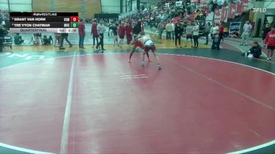 174 lbs Quarterfinal - Grant Van Horn, Central Missouri vs Tre`Vyon Chatman, Missouri Valley