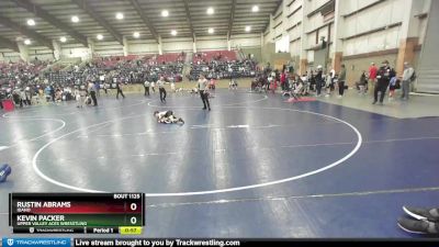63 lbs Cons. Round 3 - Kevin Packer, Upper Valley Aces Wresstling vs Rustin Abrams, Idaho