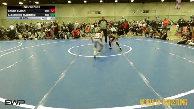 52 lbs Rr Rnd 2 - Caden Sloan, Regulators 9U 1 vs Alejandro Martinez, Mile High Mafia 9U
