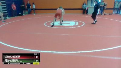 182 lbs Quarterfinal - Logan Mavroff, Crossroads Wrestling vs Ethan Kinsey, Carter Wrestling Academy