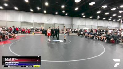 152 lbs 2nd Wrestleback (16 Team) - Cyrus Comia, Washington vs Caiden Hogue, California Silver