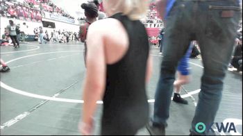 46 lbs Consi Of 8 #1 - Jaxon Camren, Cowboy Wrestling Club vs Alaina Bert, Del City Little League Wrestling