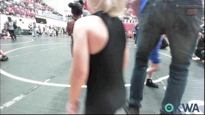 46 lbs Consi Of 8 #1 - Jaxon Camren, Cowboy Wrestling Club vs Alaina Bert, Del City Little League Wrestling