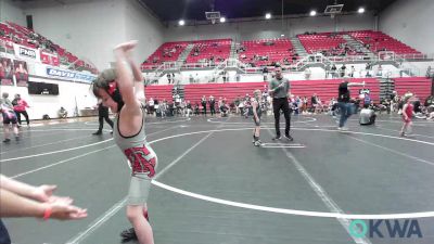 46 lbs Quarterfinal - Greyson Farmer, Carl Albert vs Tucker Hawkins, Checotah Matcats