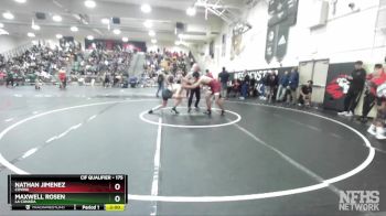 175 lbs Champ. Round 1 - Nathan Jimenez, Covina vs Maxwell Rosen, La Canada