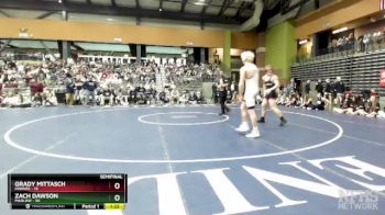 157 lbs Semifinals (8 Team) - Zach Dawson, MARLOW vs Grady Mittasch, PAWNEE