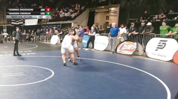 D 2 285 lbs 5th Place Match - Madden Credeur, Comeaux vs Dominic DiGiovanni, Archbishop Rummel