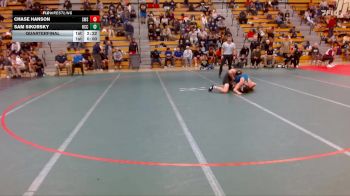 133 lbs Quarterfinal - Sam Sikorsky, Harper CC vs Chase Hanson, Southwest State