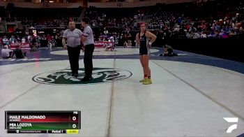 Girls 107 lbs Champ. Round 1 - Maile Maldonado, Academy vs Mia Lozoya, Highland