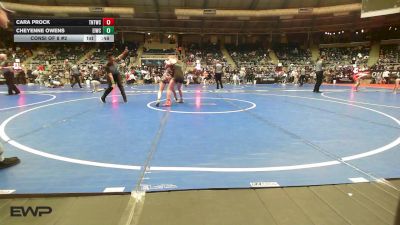 127 lbs Consi Of 8 #2 - Cara Prock, Tough N Technical Wrestling Club vs Cheyenne Owens, Eufaula Ironheads Wrestling Club