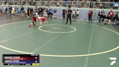 119 lbs Round 2 - Dawson Stokes, Anchor Kings Wrestling Club vs Merrick Roofe, Nikiski Freestyle Wrestling Club