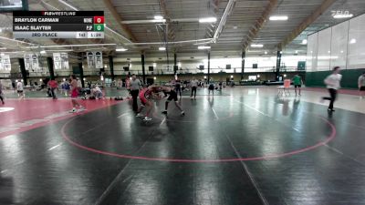 132 lbs 3rd Place - Braylon Carman, None vs Isaac Slayter, St. John Paul The Great Catholic